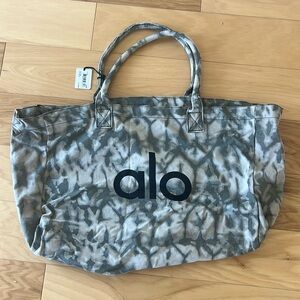 Alo Yoga Grey Tie-Dye Tote